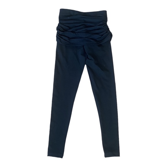 Skirted Compression Leggings Black Ruched (UK) Size Small - Picture 6 of 9